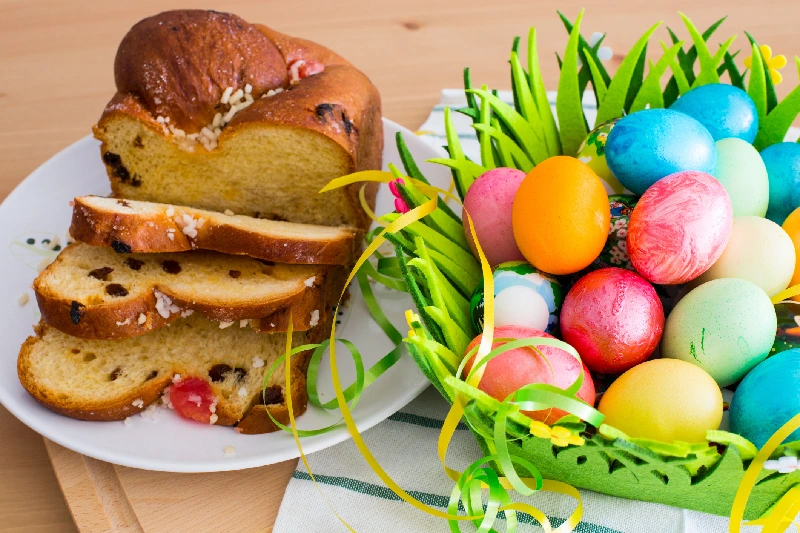 Huevos Colorados de la Semana Santa en egipto