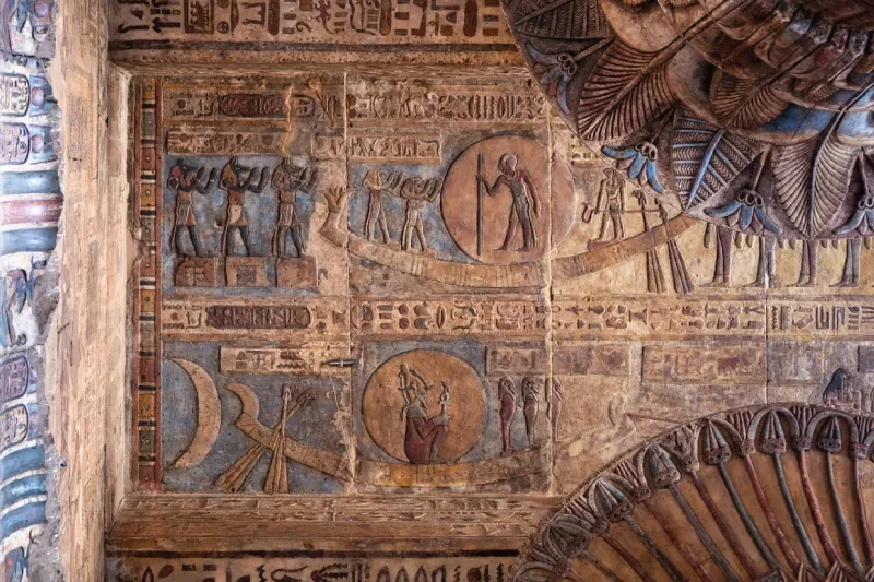 Parte del soffitto astronomico del tempio di Esna
