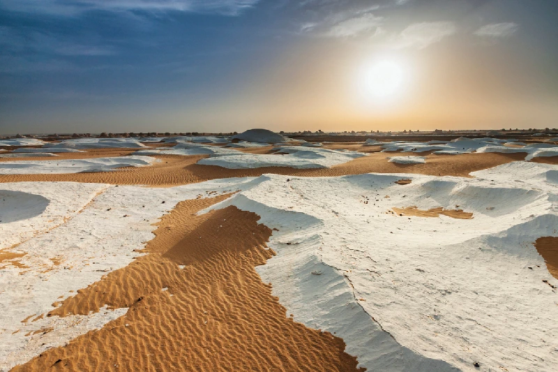 el Desierto Blanco en Egipto