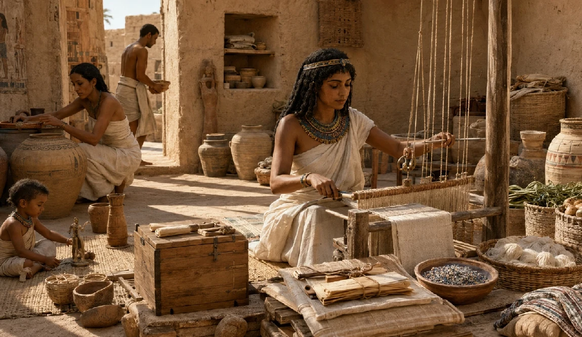 el trabajo de las mujeres en egipto antiguo