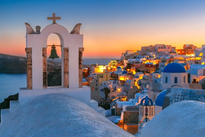 Grécia, Pacote Atenas Mykonos e Santorini