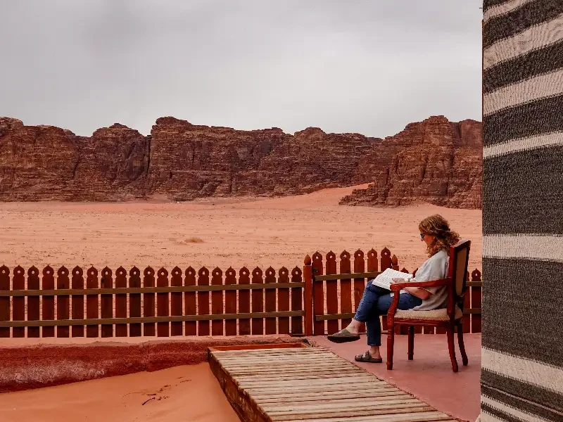 notte in campo Wadi Rum