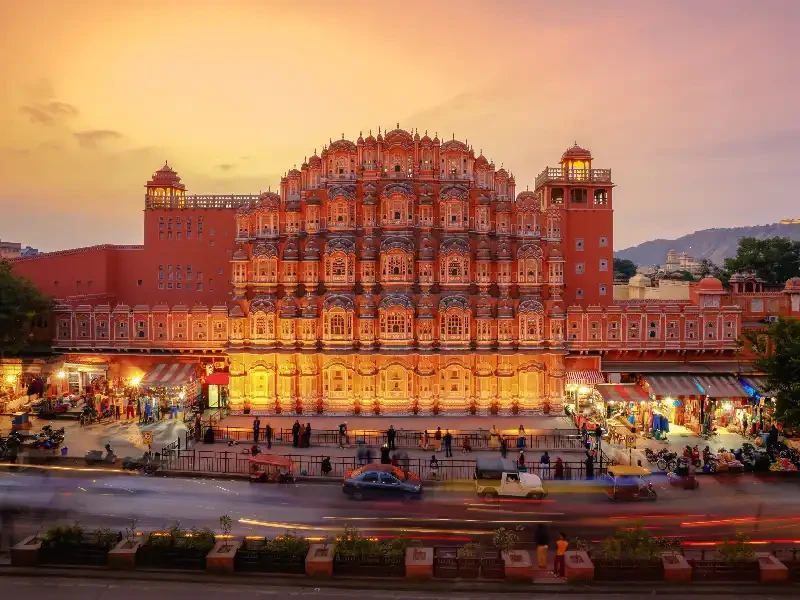 Hawa Mahal, Viaggio in India 