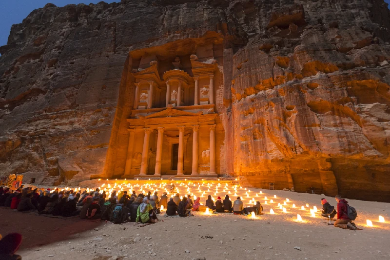 Petra by night, Giordania , viaggio in Giordania