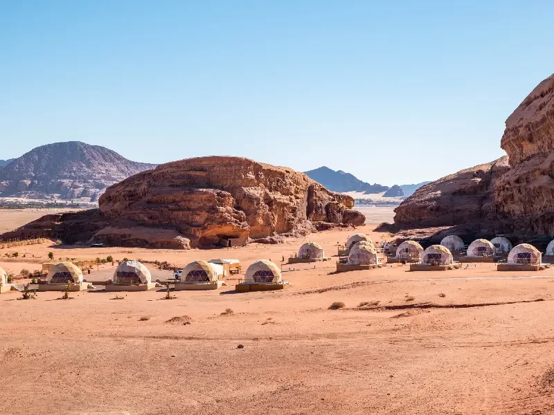 Campo Wadi Rum, Giordania viaggio