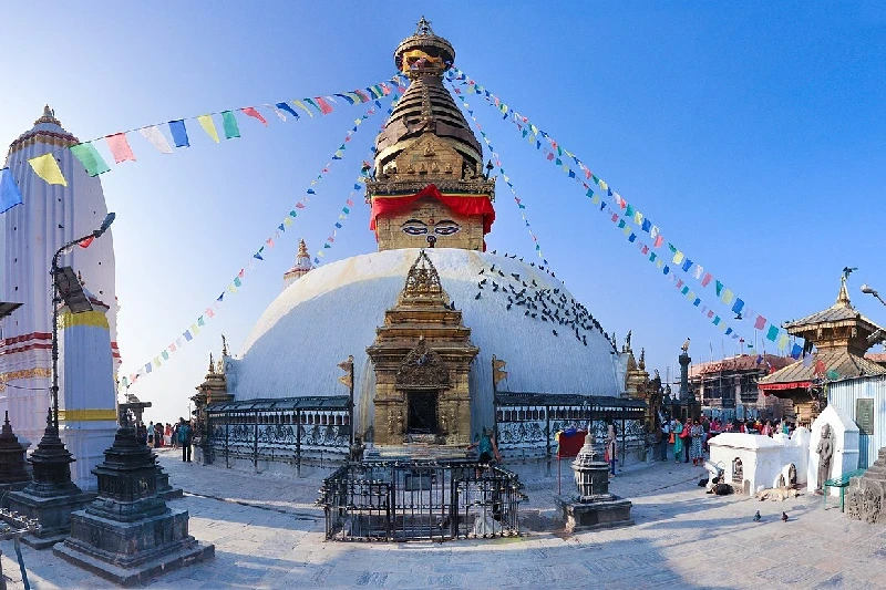 La stupa de Swayambunath, Nepal