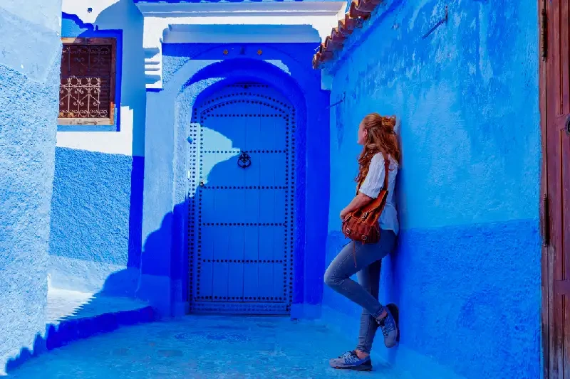una donna a chefchaouen, Tour marocco chefchaouen una donna a chefchaouen, Tour marocco chefchaouen