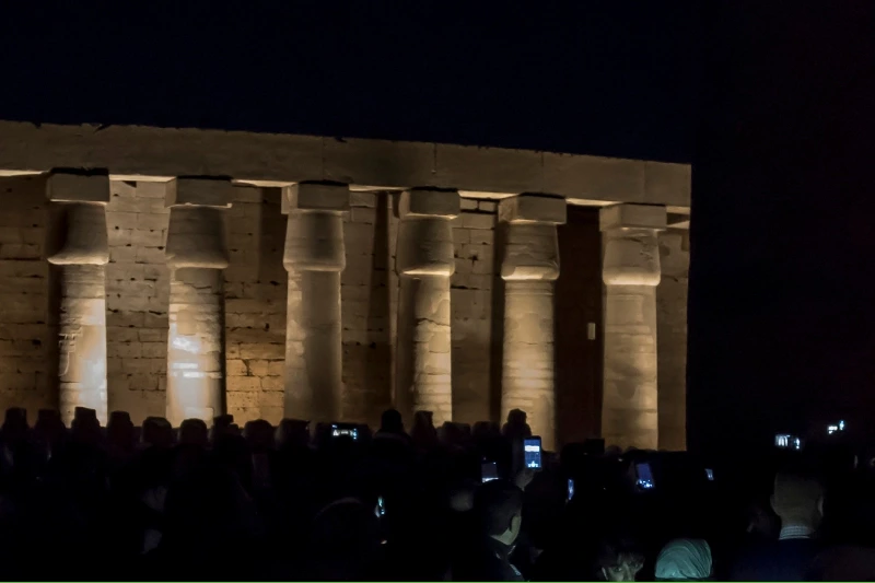 Luci e suoni karnak , tempio di karnak