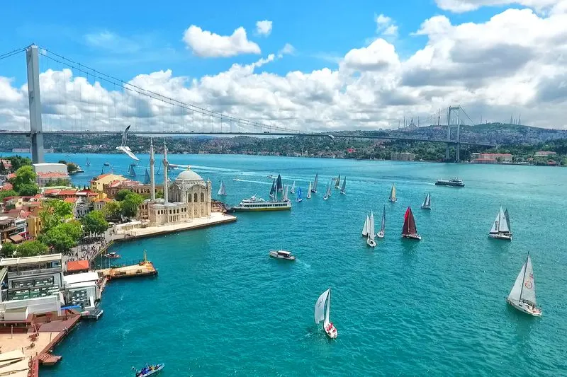 Ponte do Bósforo em Istambul, Estreito de Bósforo