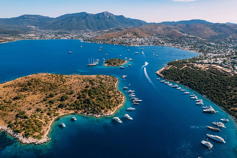 La ciudad de Bodrum, Turquía