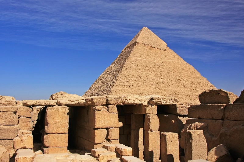 Pirámide de Kefrén, El Cairo, Egipto Pirámide de Kefrén, El Cairo, Egipto