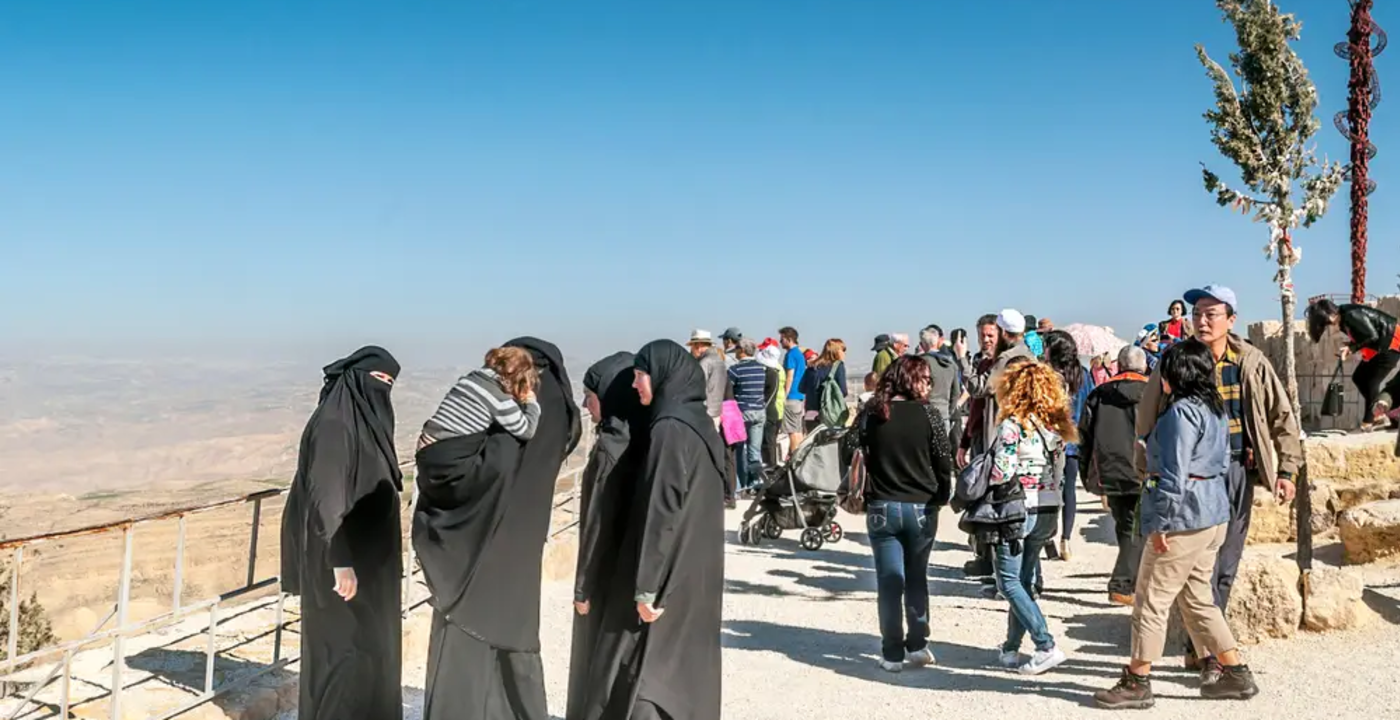 monte nebo, turisti visitano la monte