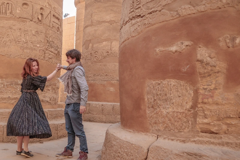 Escursioni ai Tempio di Dendera e Abydos da Luxor, Una bella coppia a luxor