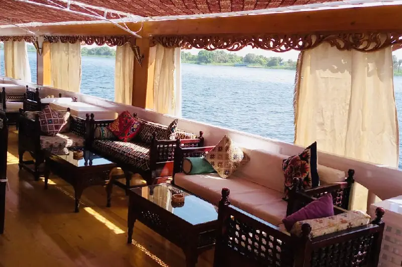 il ristorante a bodro della dahabeya amoura