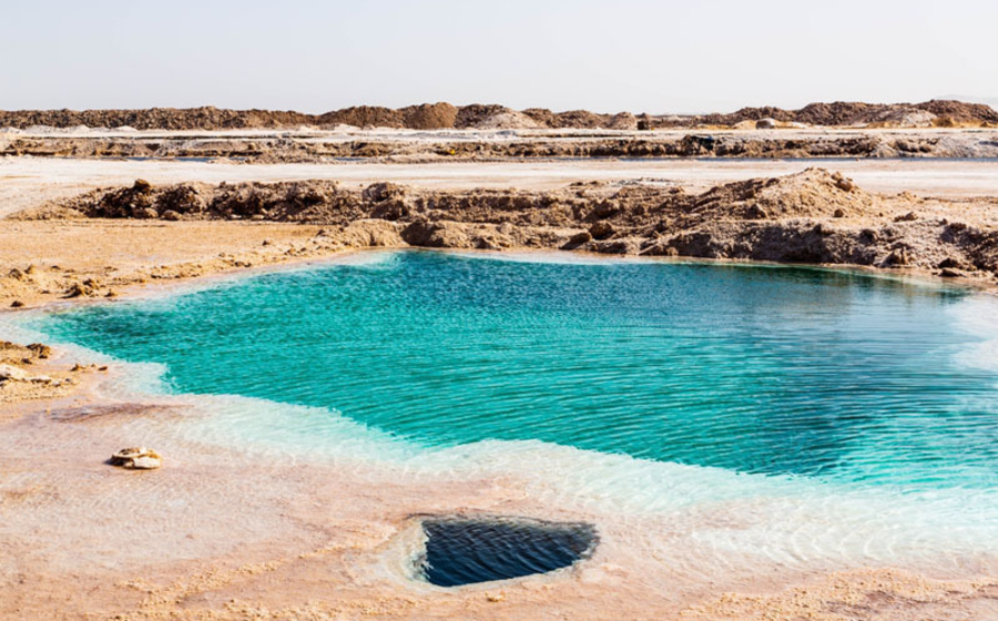 laghi in egitto, lago salato di siwa