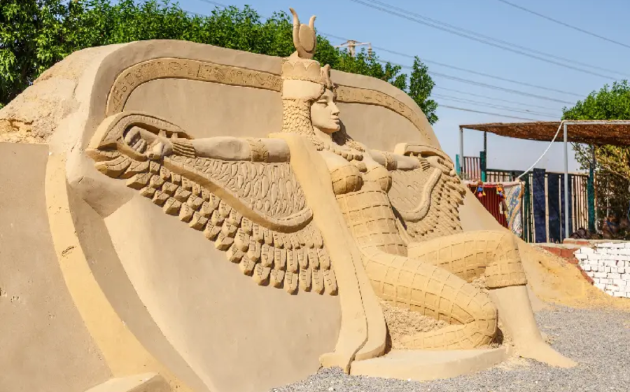 sculture di sabbia a hurghada