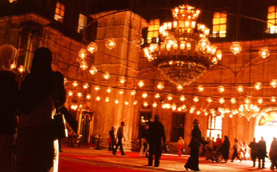 La moschea dall'interno, moschea del sultano hassan