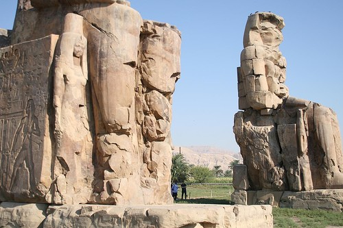 Memnon colossi in Luxor  Sophie's World travel Inspiration