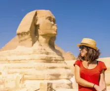 una donna davanti alla sfinge, il cairio cosa vedere