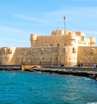 la fortezza di Qaitbay ad Alessandria d'Egitto