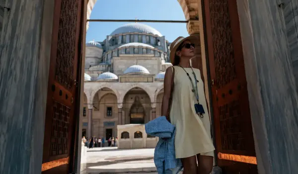 un gruppo di turisti in Turchia, vacanze in turchia