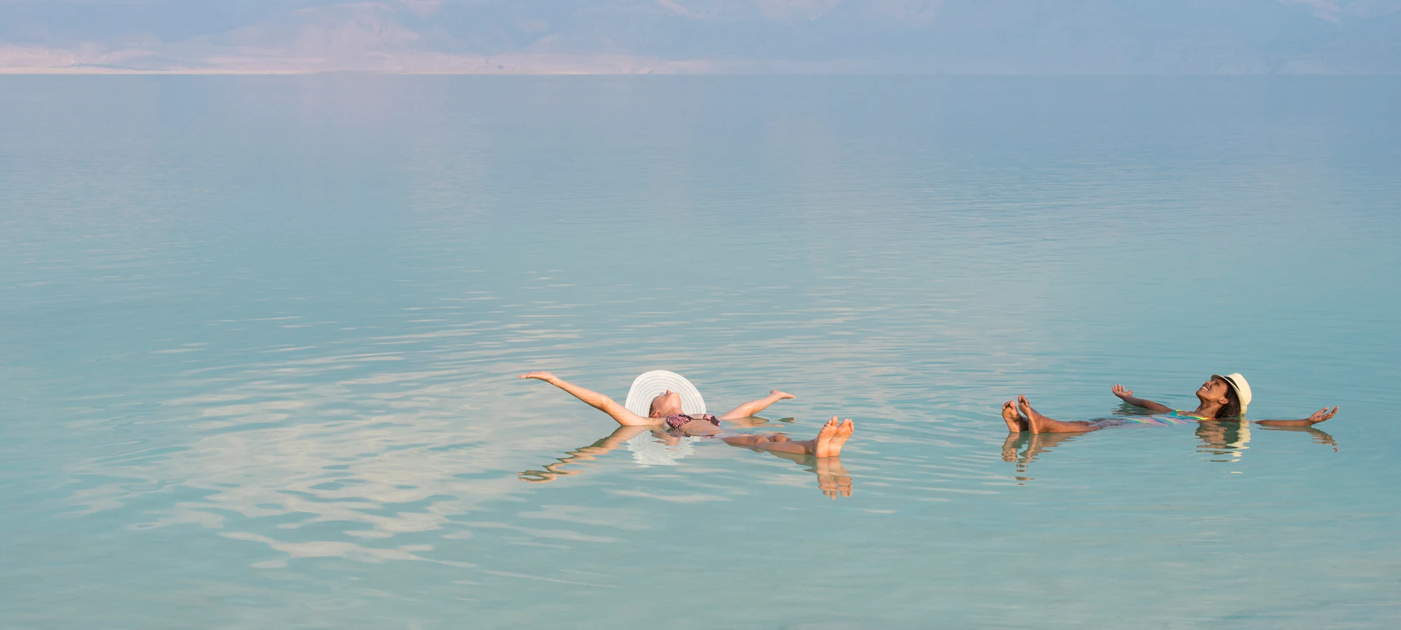 floating in the dead sea