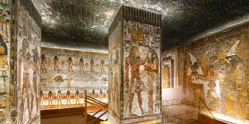 Tumba de Seti I en el Valle de los Reyes en Luxor