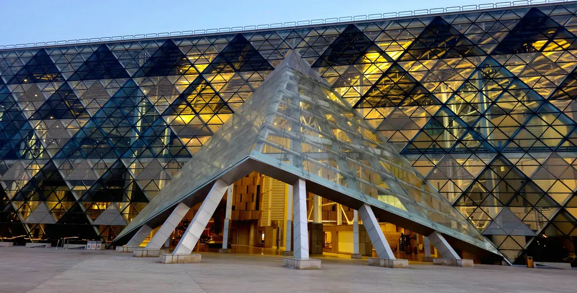 exterior part of the Grand Egyptian Museum, Cairo and Nile Cruise Package: 9 Days from the Pyramids to the Valley of the Kings