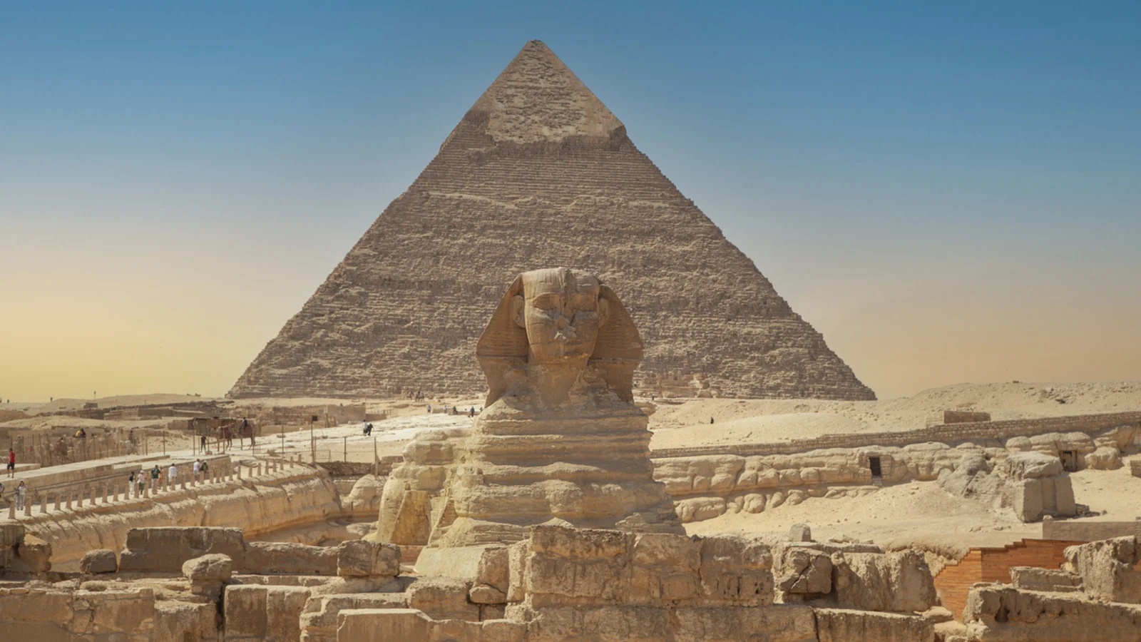 The sphinx of the Pyramids, Giza Plateau