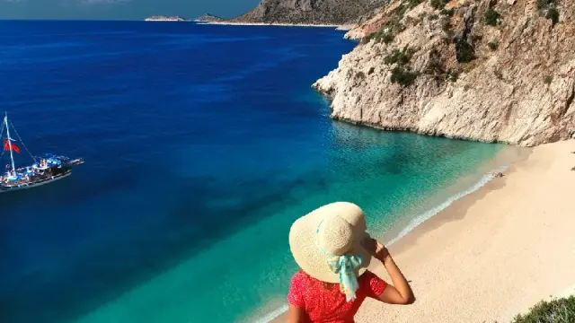 spiaggia in turchia , antalya turchia