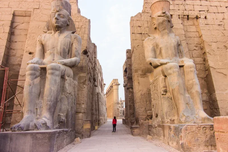 Ingresso al tempio di Karnak immortalata durante il tour Cairo e Luxor