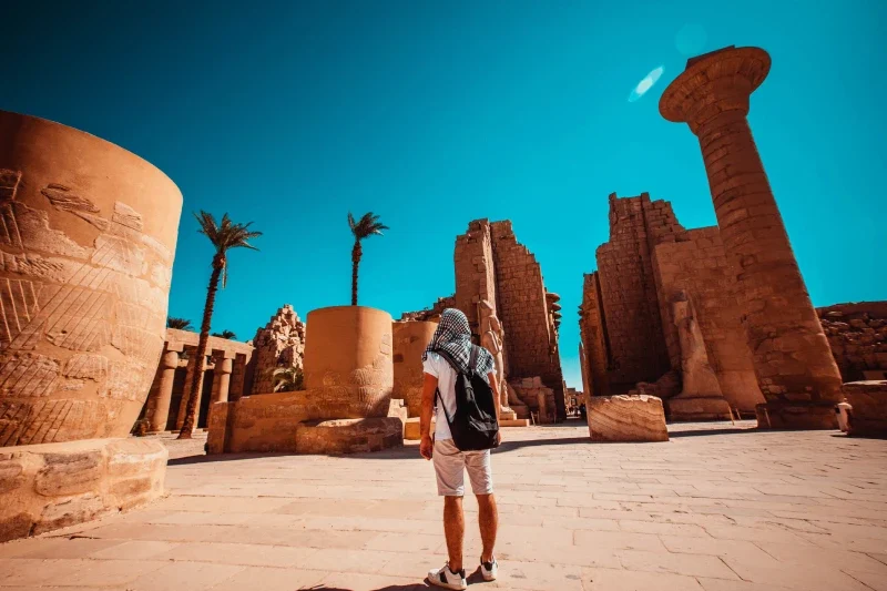 Ingresso del tempio di Karnak a Luxor