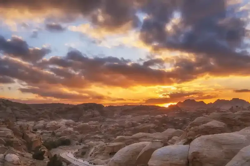 il deserto di wadi musa , wadi musa giordania