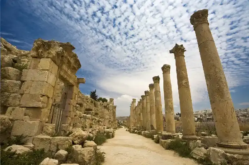 teatro romano a jerash, jerash giordania