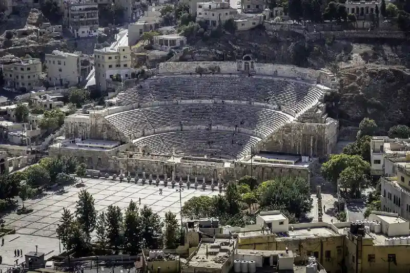 teatro romano antico , amman giordania