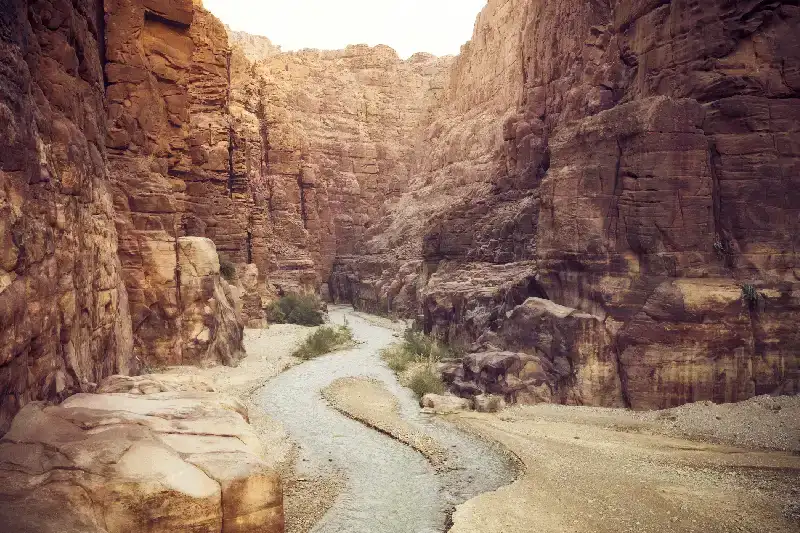 canyon wadi mujib , wadi mujib giordania