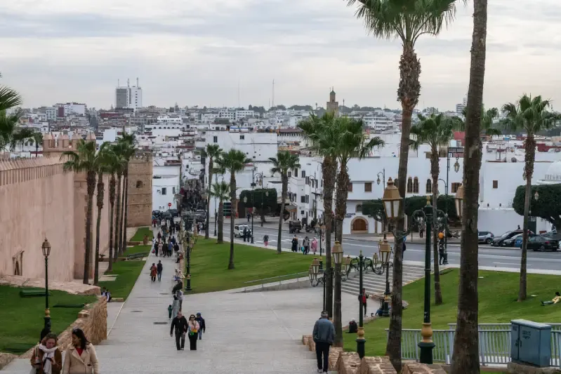 Kasbah of the Udayas in inverno, Marocco in inverno