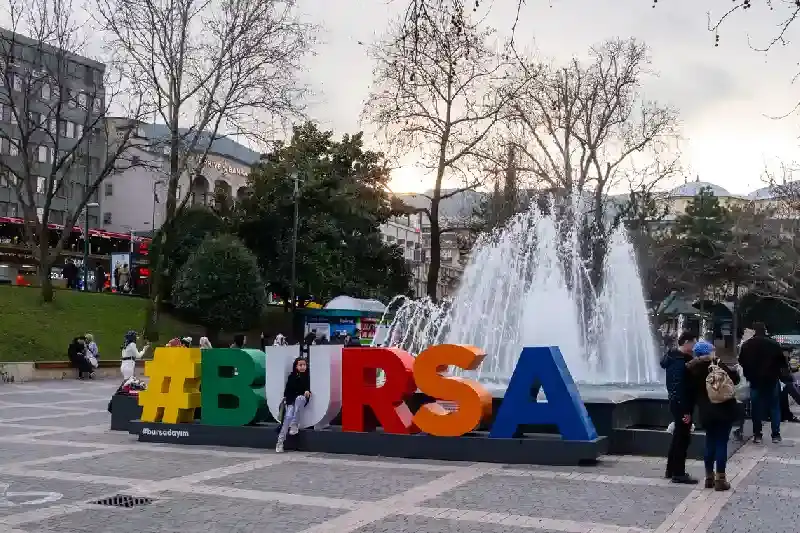Vista dal centro della città di Bursa, Bursa istanbul