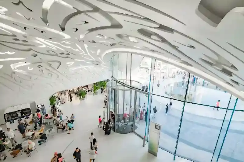Interno del Museo del Futuro, Museo futuro Dubai