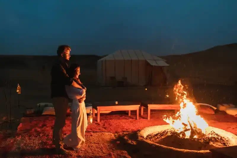 Notte romantica nel deserto del Sahara in Marocco, Deserto del sahara marocco