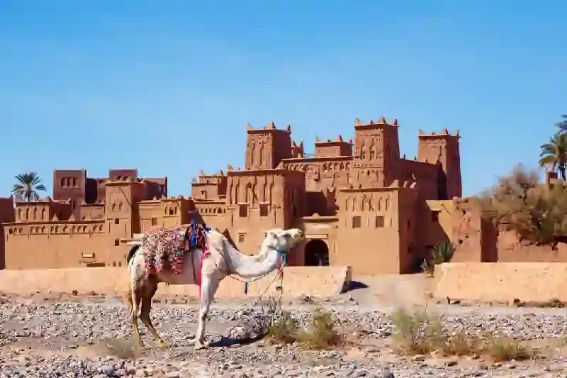 Kasbah a Skoura vicino a Ouarzazate in Marocco, skoura marocco