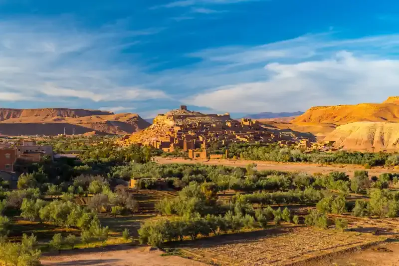 Vista della città vecchia di Aït-Ben-Haddou al tramonto, Meknes Cosa Vedere