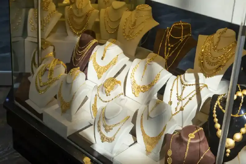 Decorazione in oro, mercato dell'oro di Dubai
