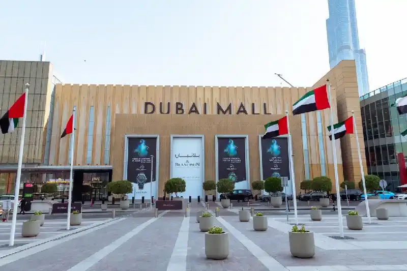 Ingresso del Dubai Mall, Dubai mall negozi