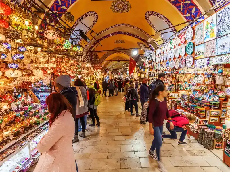 il mercato di istanbul , gran bazar di istanbul