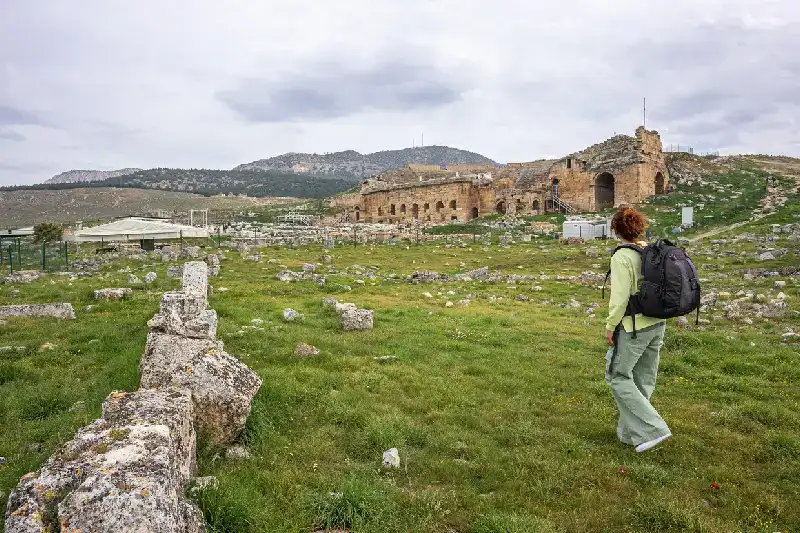 Hierapolis turchia , pamukkale turchia
