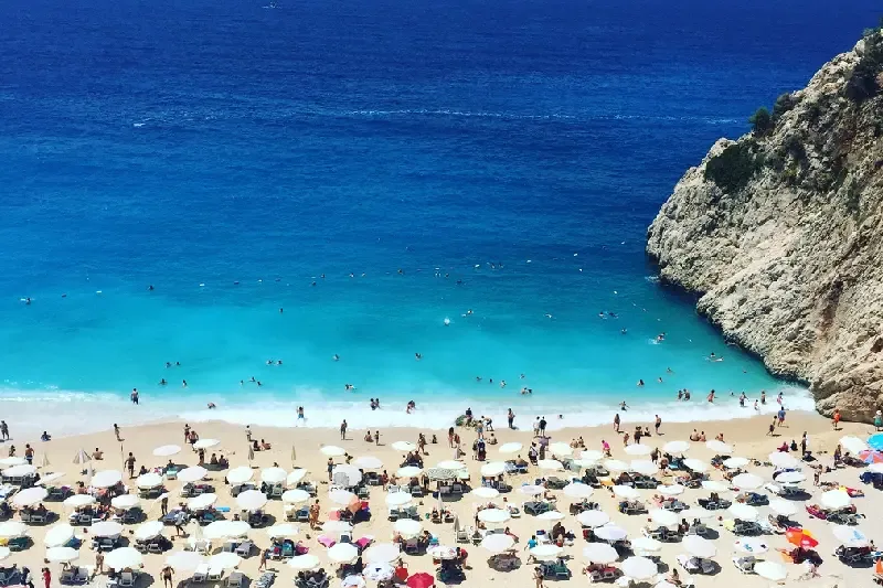spiaggia di Kaptas , estate in turchia