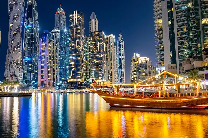 Duabi moerna , dubai in inverno