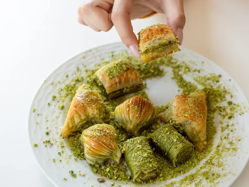 Baklava turca , dolci tipici turchi