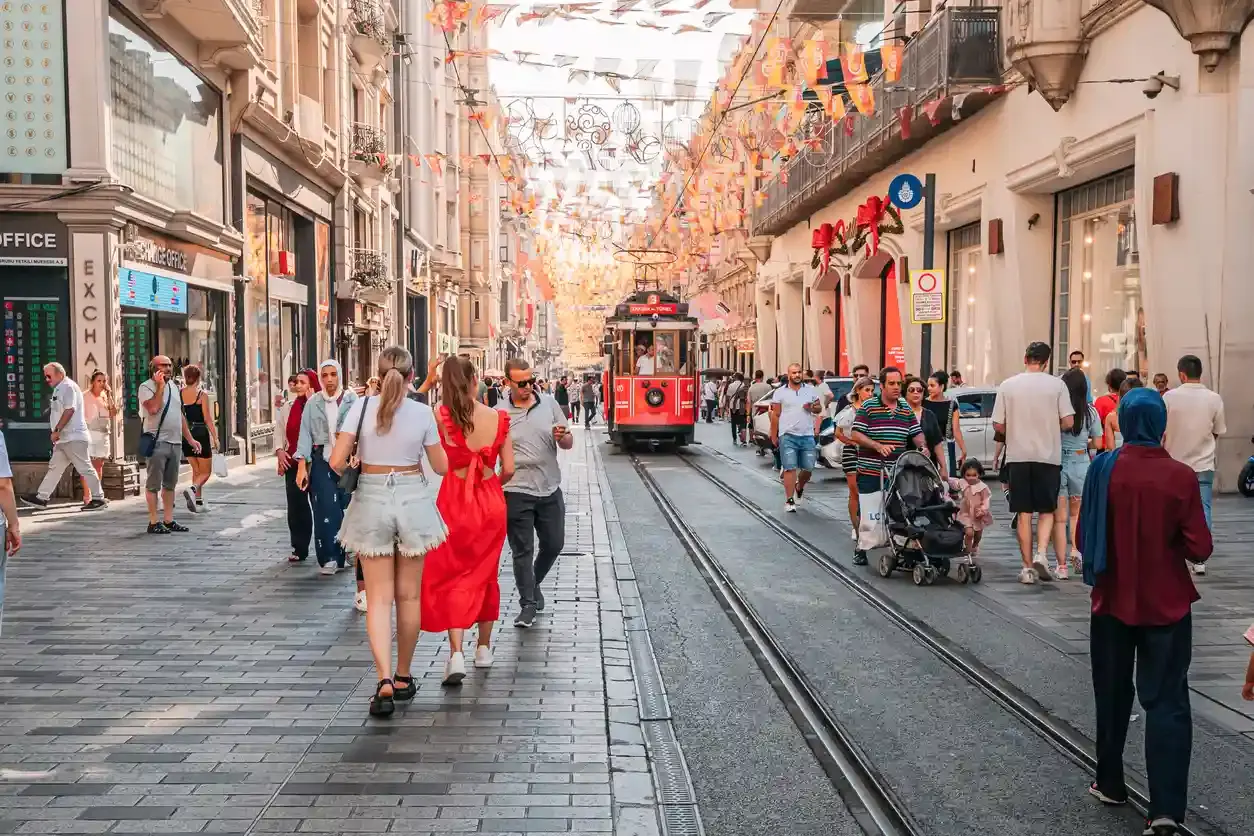 popolo in Turchia per la strada